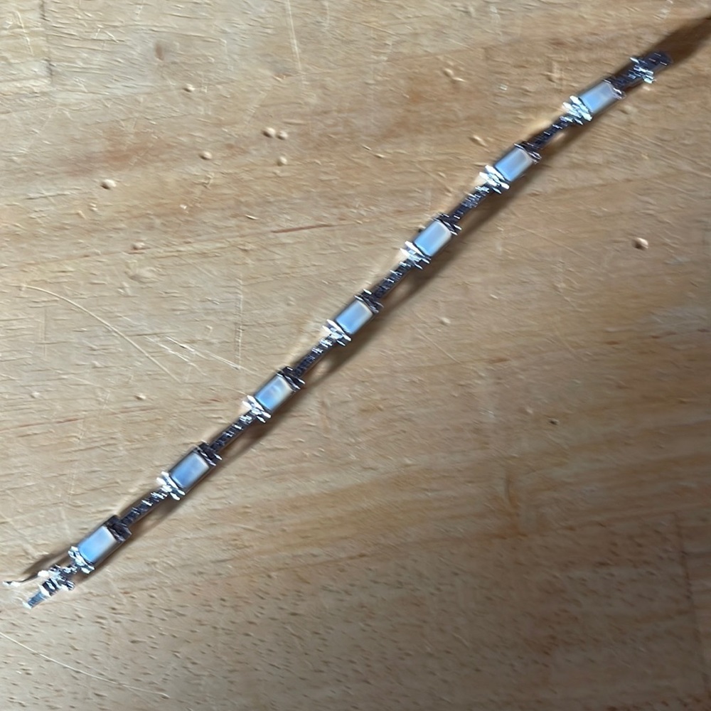 Mother of Pearl & CZ bracelet